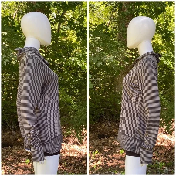 prAna Women's Marin Pullover Top in Black Stripe [3506] - Picture 6 of 8